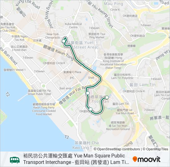 23M bus Line Map
