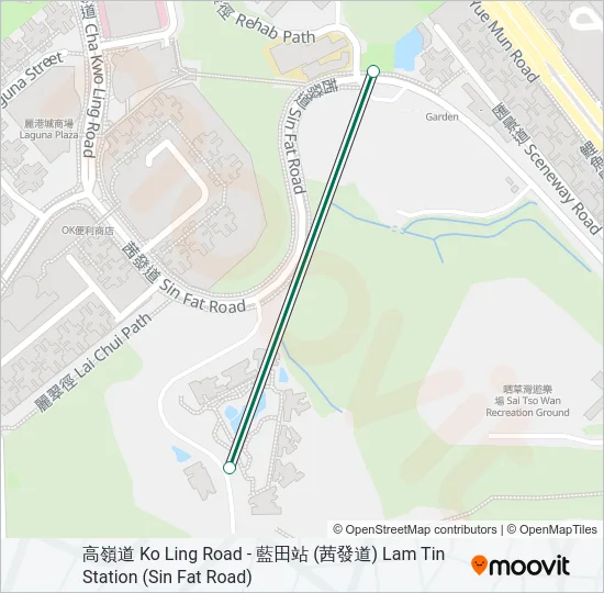 23P Bus Line Map