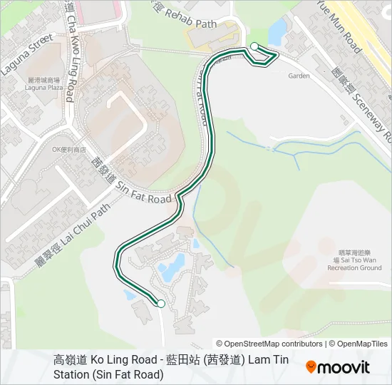 23P Bus Line Map