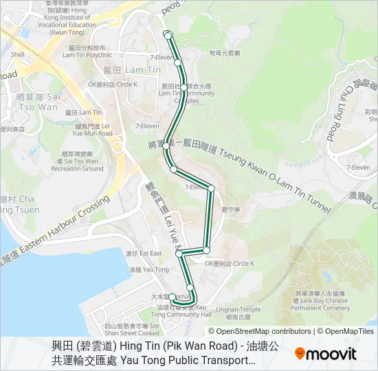 24M Bus Line Map
