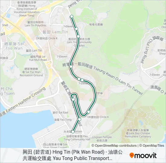 24M Bus Line Map