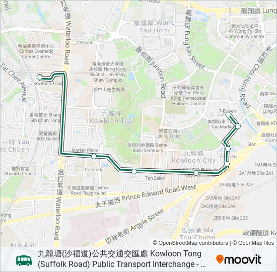 25A bus Line Map