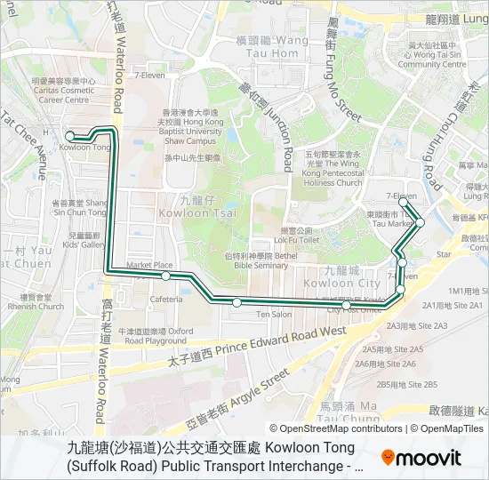 25A Bus Line Map