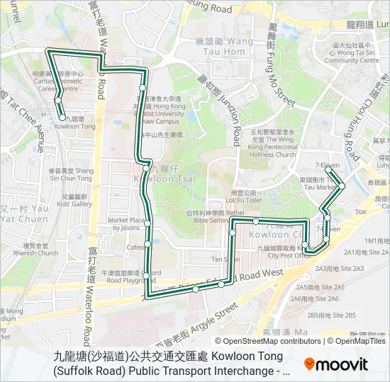 25M Bus Line Map