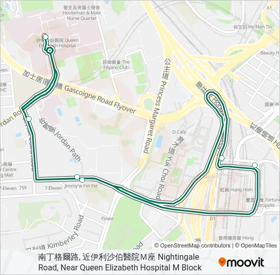 26H Bus Line Map