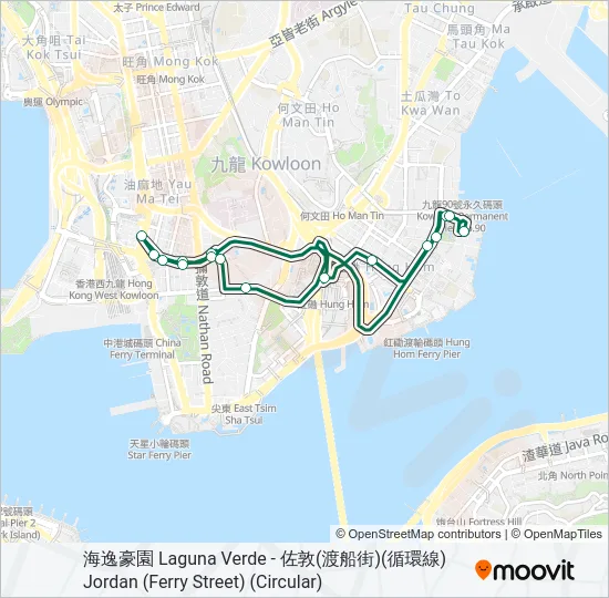 26X Bus Line Map