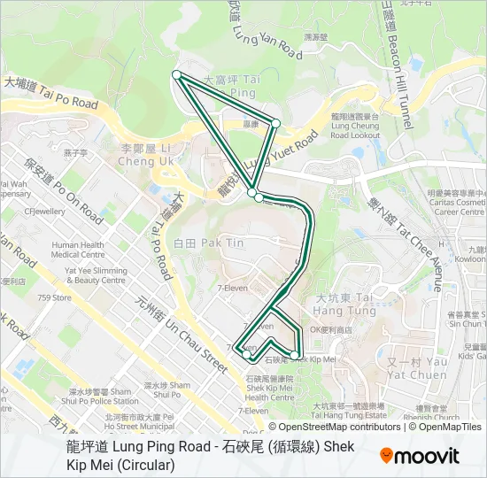 32M Bus Line Map