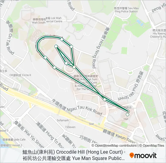 36A Bus Line Map