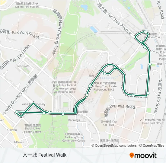 41A Bus Line Map
