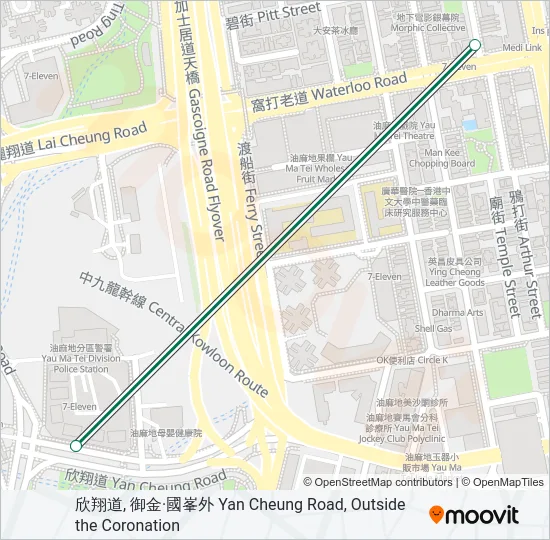43M Bus Line Map