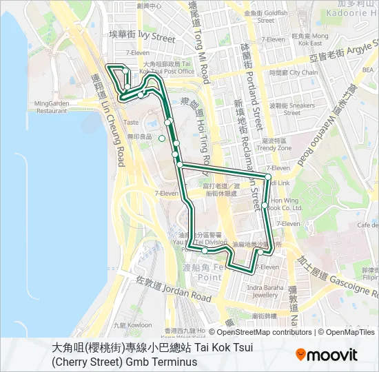 43M Bus Line Map