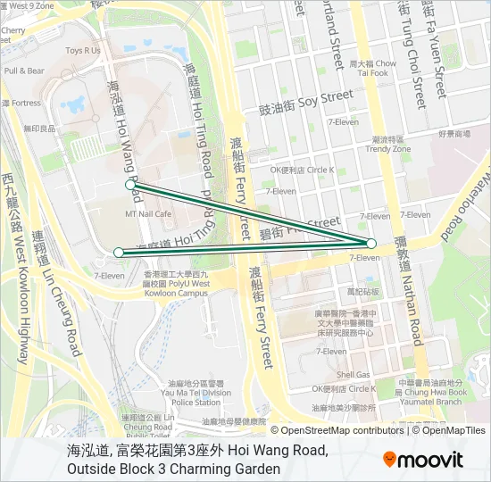 43M Bus Line Map