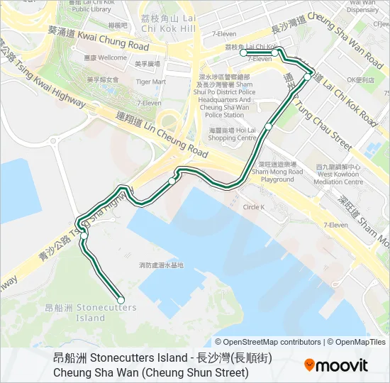 44M Bus Line Map