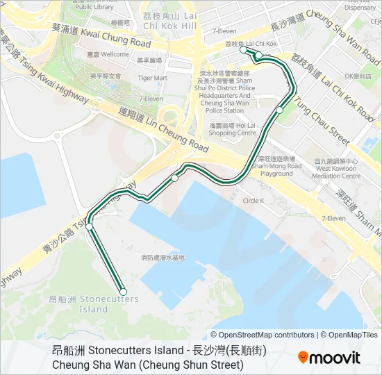 44M Bus Line Map