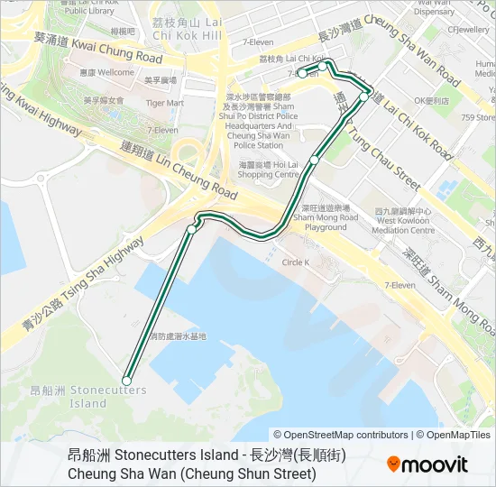 44M Bus Line Map