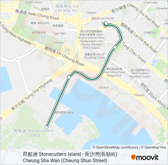 44M Bus Line Map
