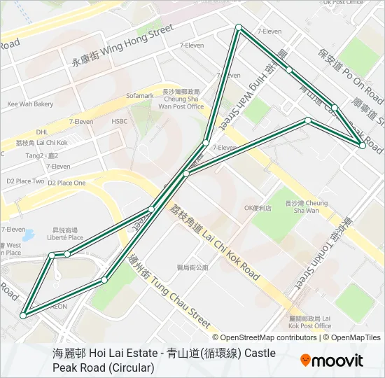 44S Bus Line Map