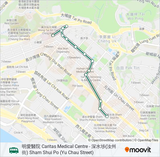 45M bus Line Map