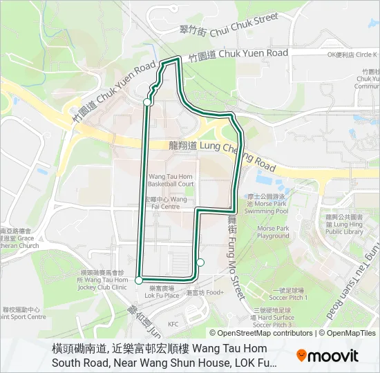 53M Bus Line Map