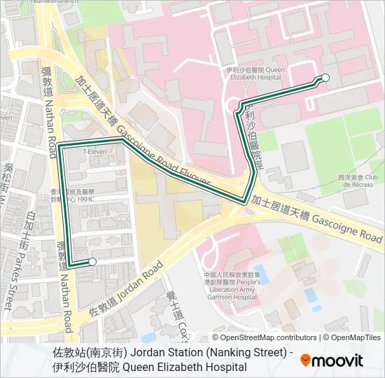 57M Bus Line Map