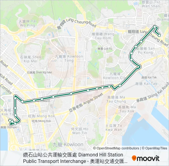 70A Bus Line Map
