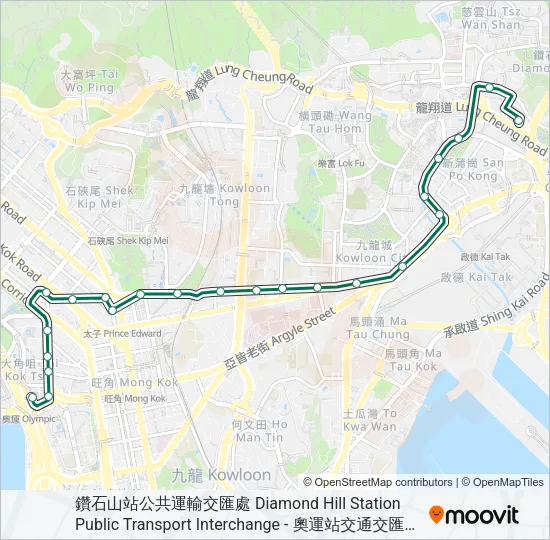 70A Bus Line Map