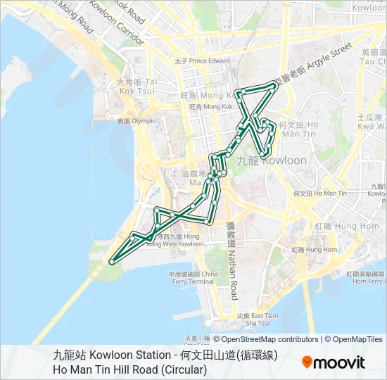 74S Bus Line Map