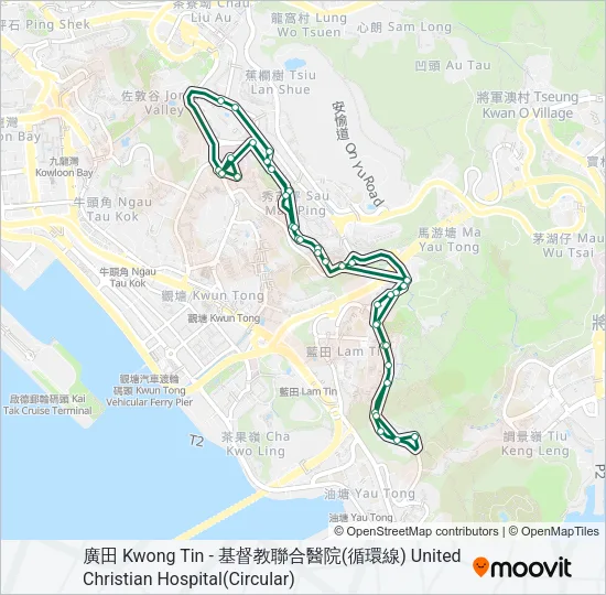 76A Bus Line Map