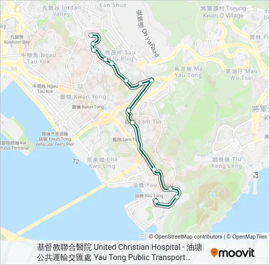 76B Bus Line Map