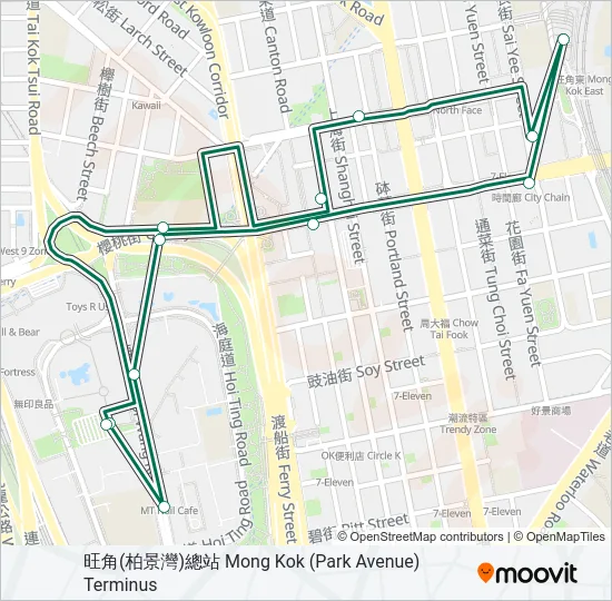 79K Bus Line Map