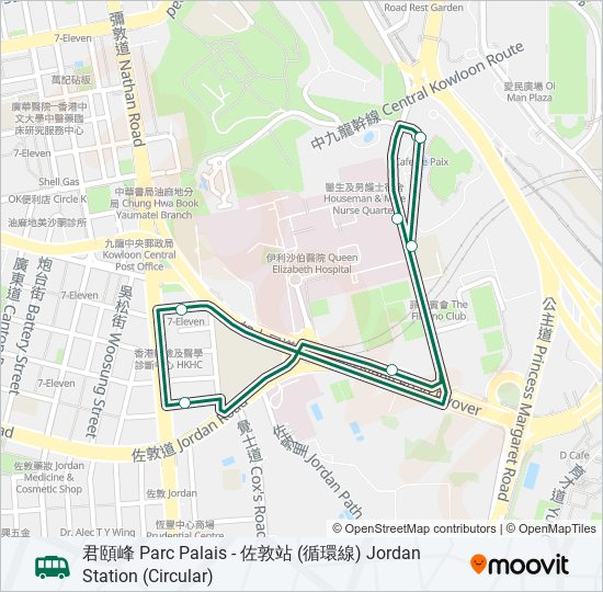 80M bus Line Map