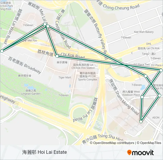 81K Bus Line Map