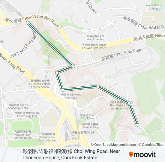 83A Bus Line Map