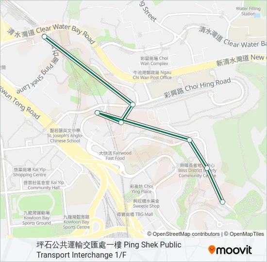 83A Bus Line Map