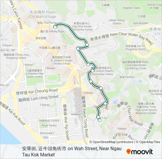 83M Bus Line Map