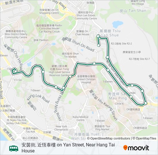 89A bus Line Map