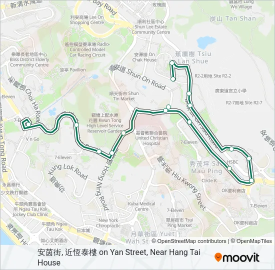 89A Bus Line Map