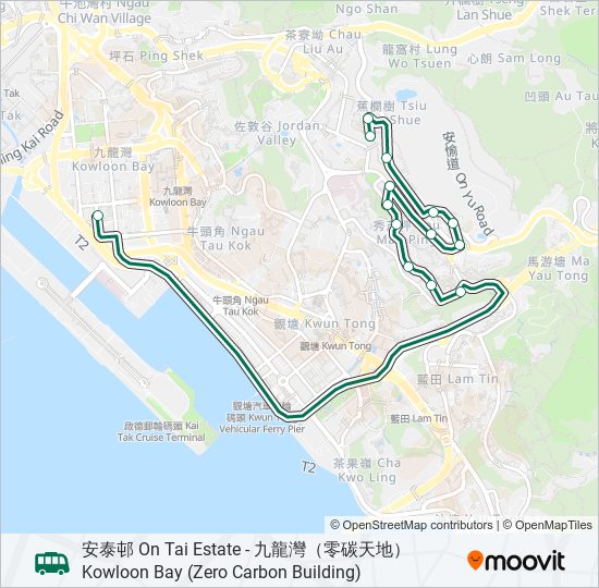 89B bus Line Map