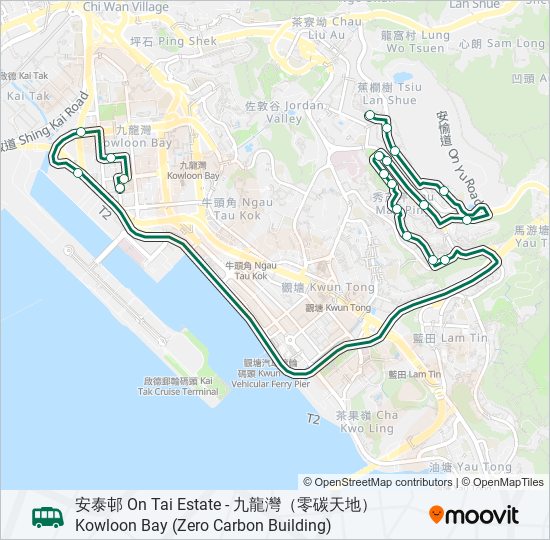 89B bus Line Map