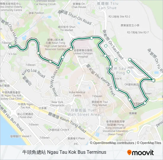 89C Bus Line Map