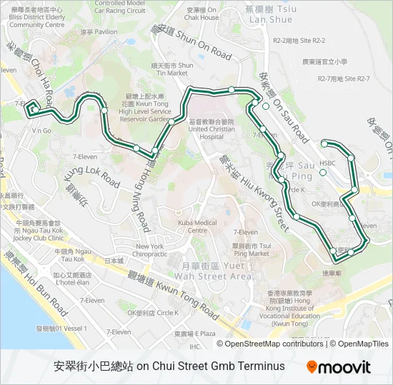 89C Bus Line Map