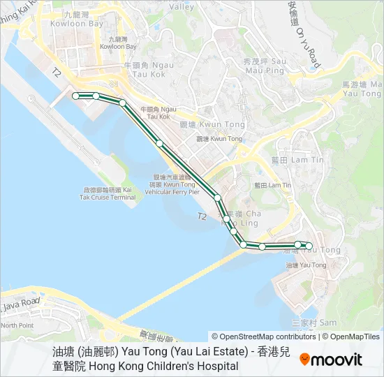 90A Bus Line Map