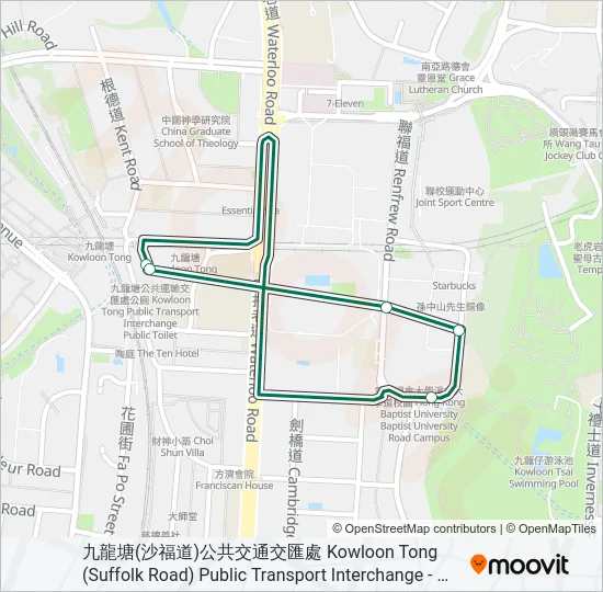 25MS Bus Line Map