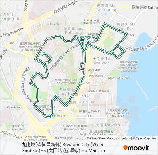 28MS Bus Line Map