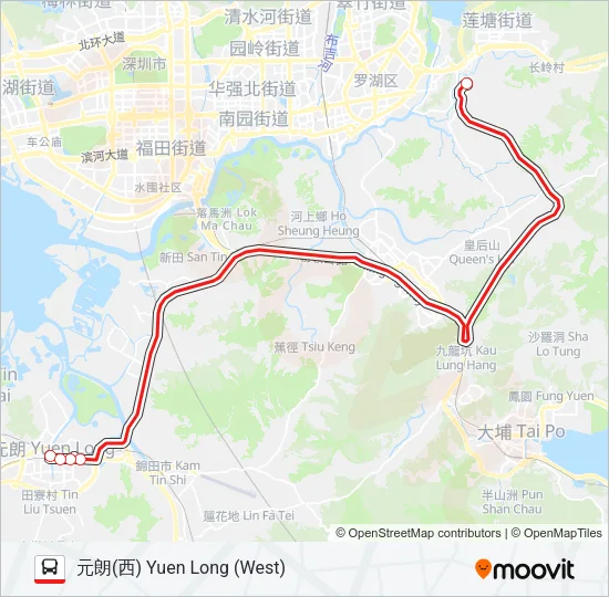 B9A Bus Line Map