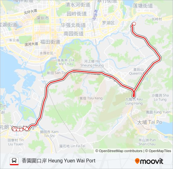 B9A Bus Line Map
