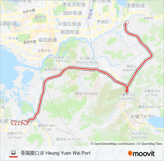 B9A Bus Line Map