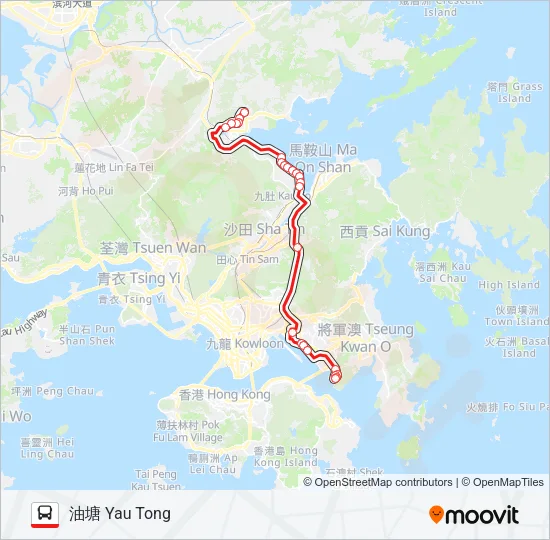 巴士74的線路圖