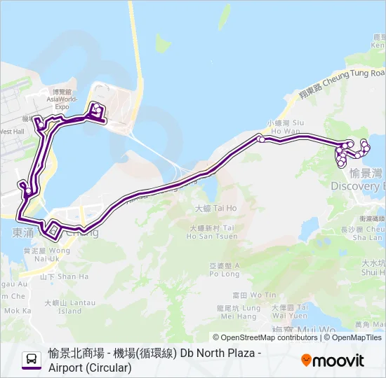 DB02A Bus Line Map