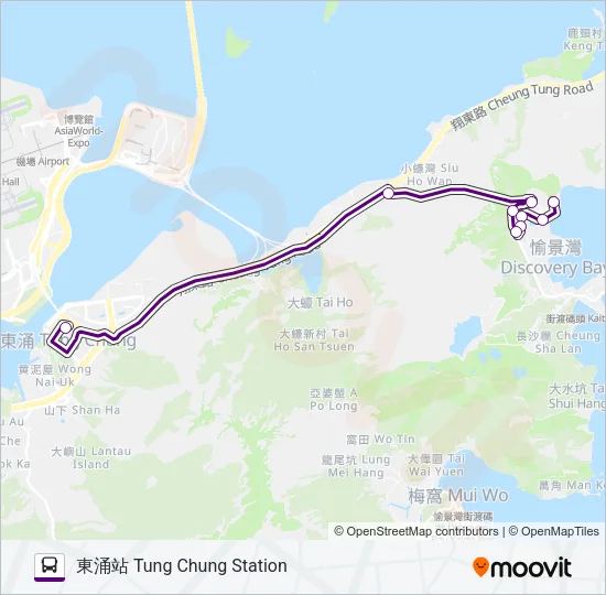 DB01A Bus Line Map